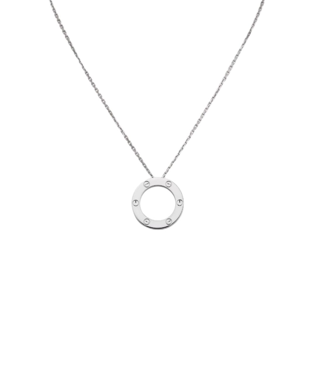 CARTIER Серебряное колье из белого золота, фото 1