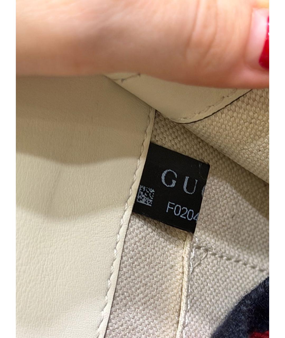 GUCCI Белая кожаная сумка с короткими ручками, фото 6