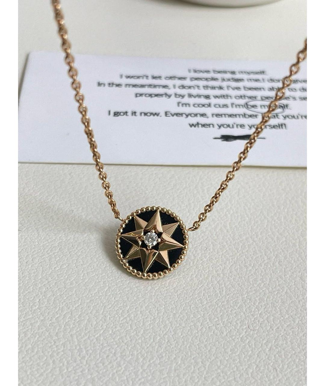 CHRISTIAN DIOR Золотое колье из розового золота, фото 4