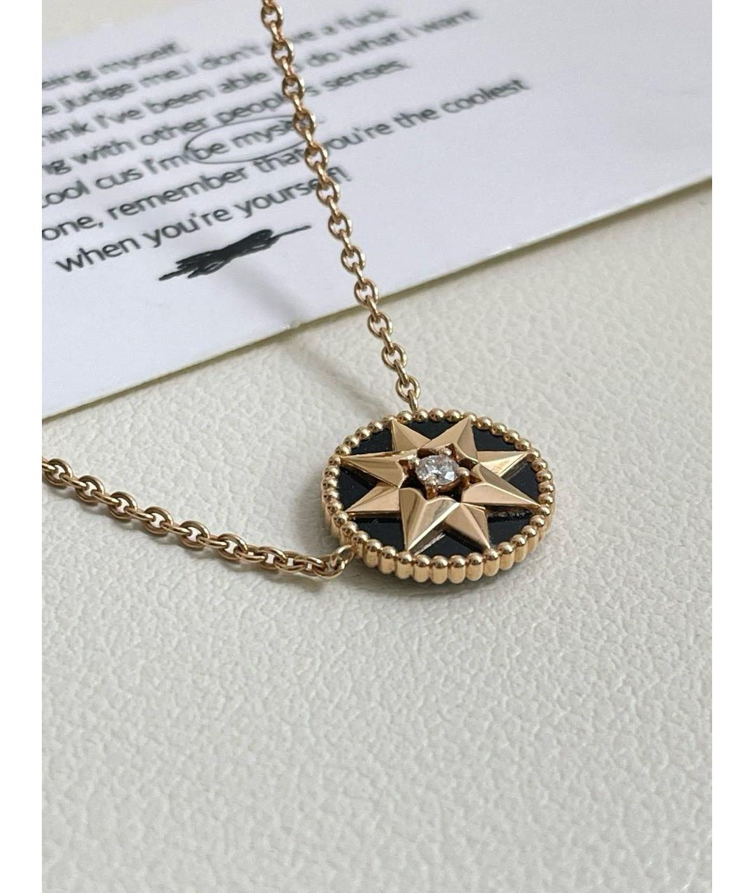 CHRISTIAN DIOR Золотое колье из розового золота, фото 2