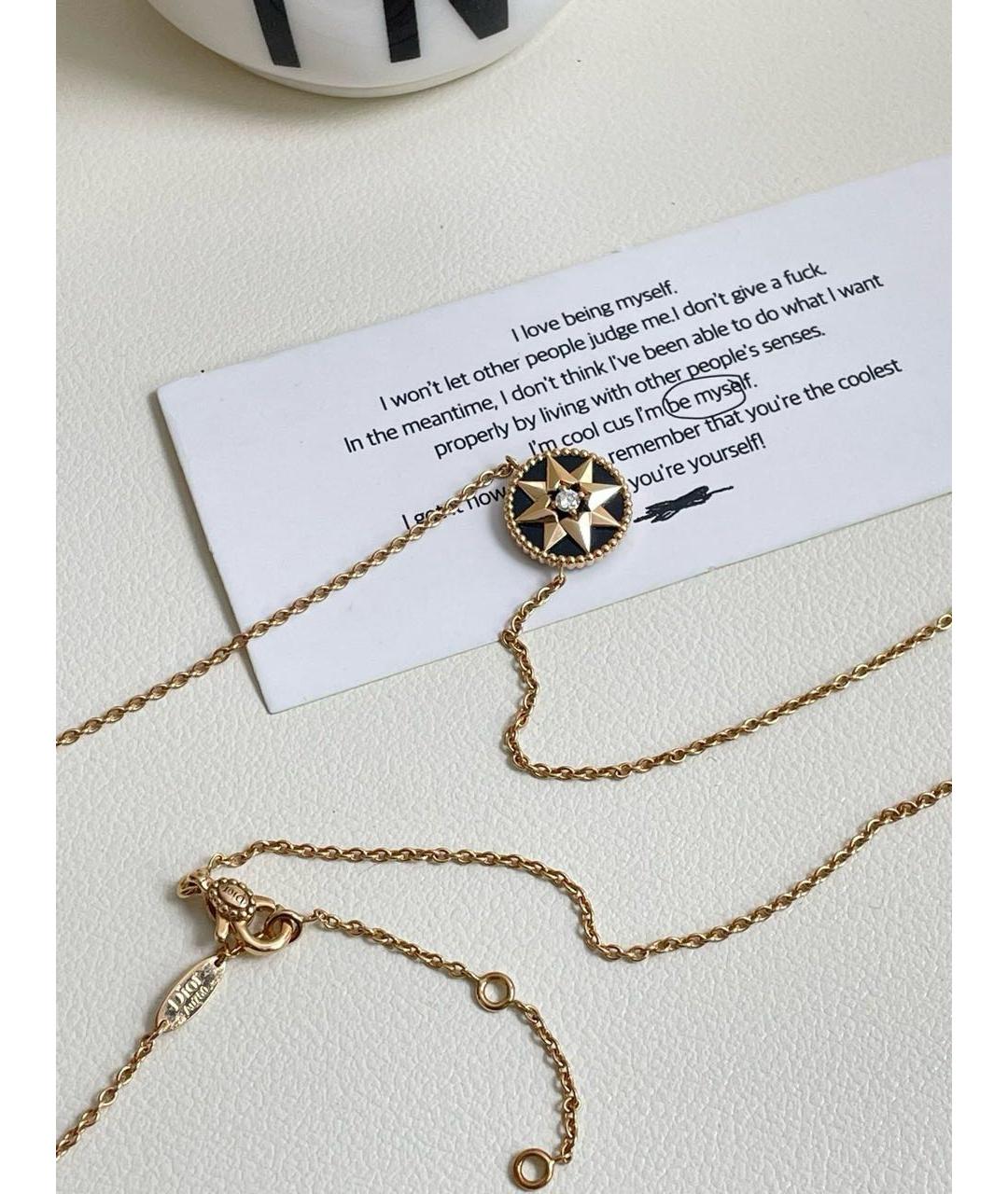 CHRISTIAN DIOR Золотое колье из розового золота, фото 3