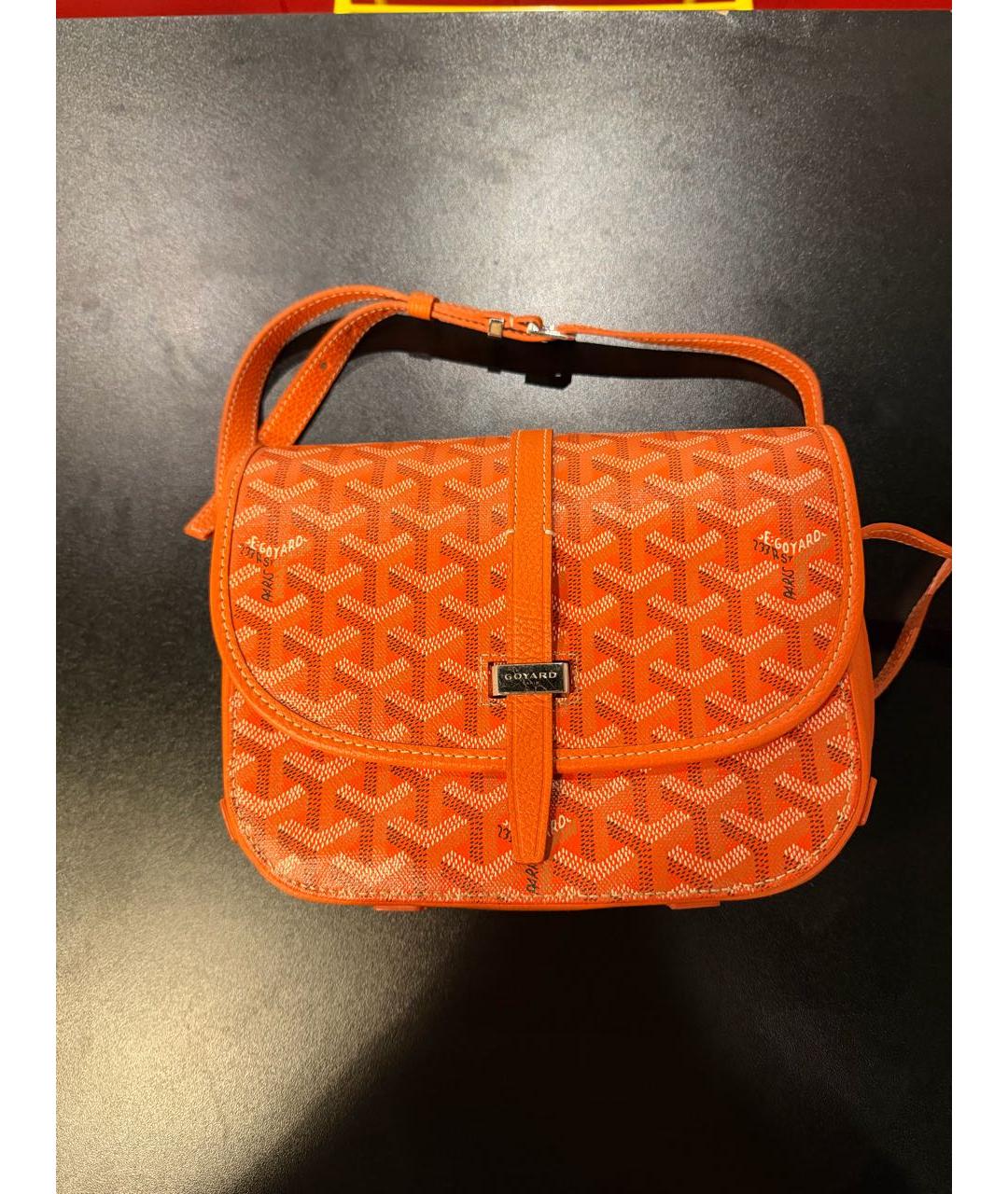 GOYARD Оранжевая поясная сумка, фото 4