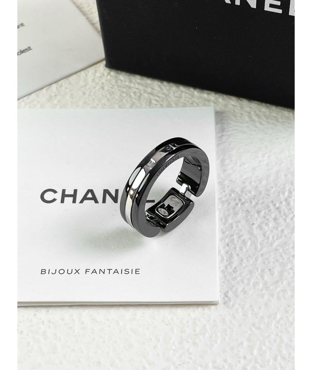 CHANEL Черное кольцо из белого золота, фото 4