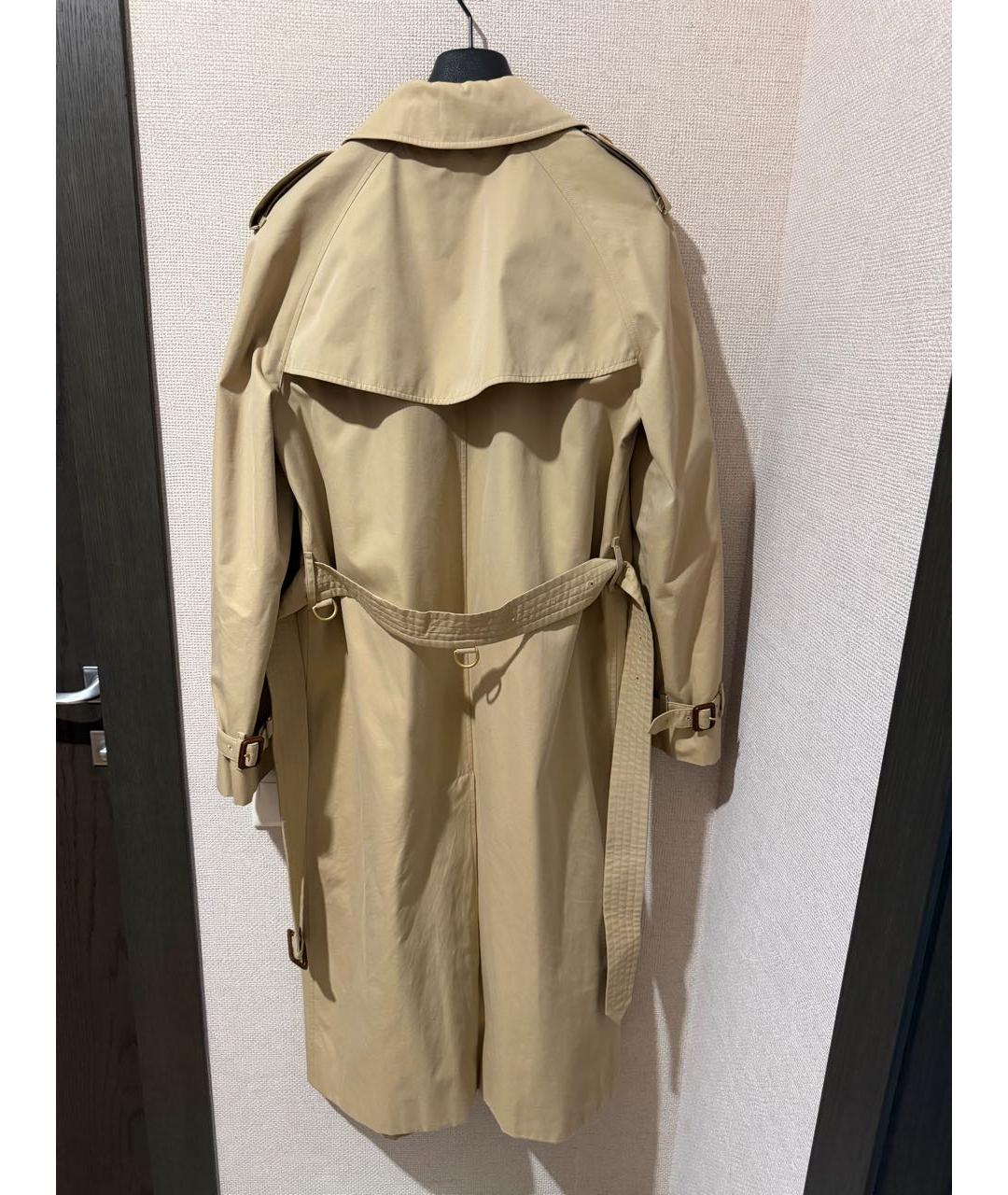 BURBERRY Бежевый хлопковый тренч/плащ, фото 2