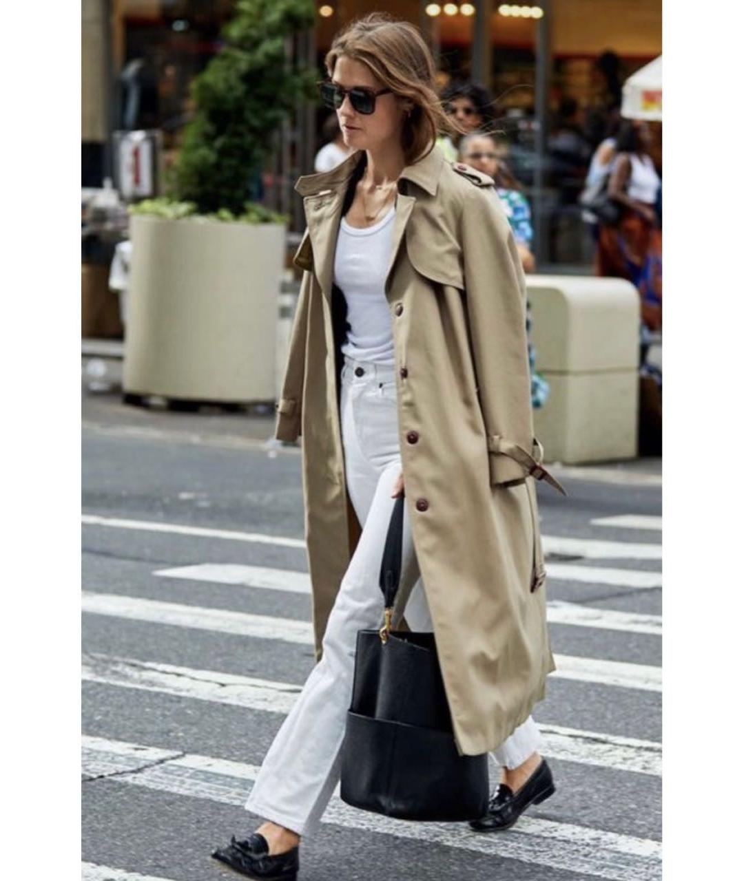 BURBERRY Бежевый хлопковый тренч/плащ, фото 5