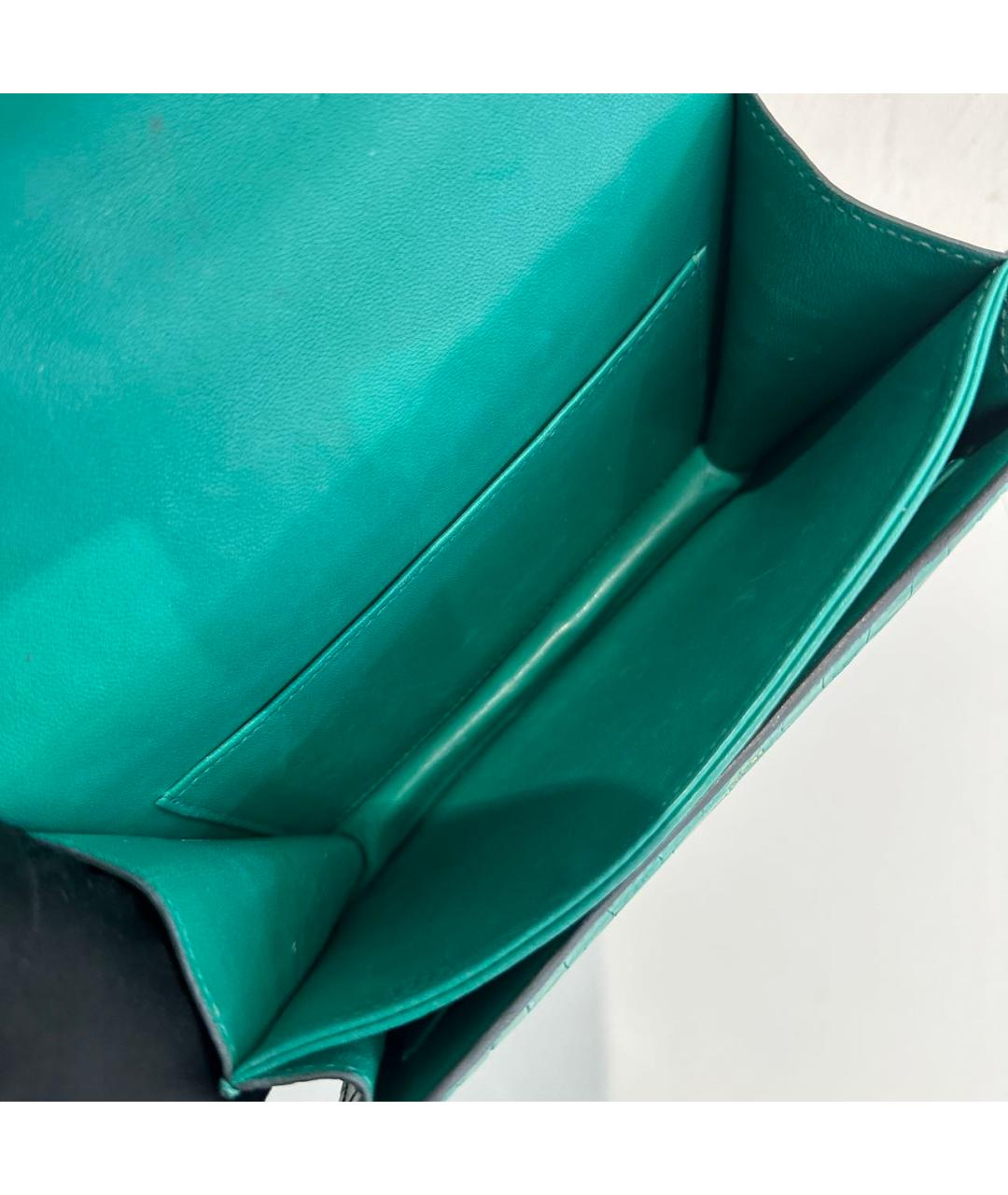HERMES Зеленая кожаная сумка через плечо, фото 3