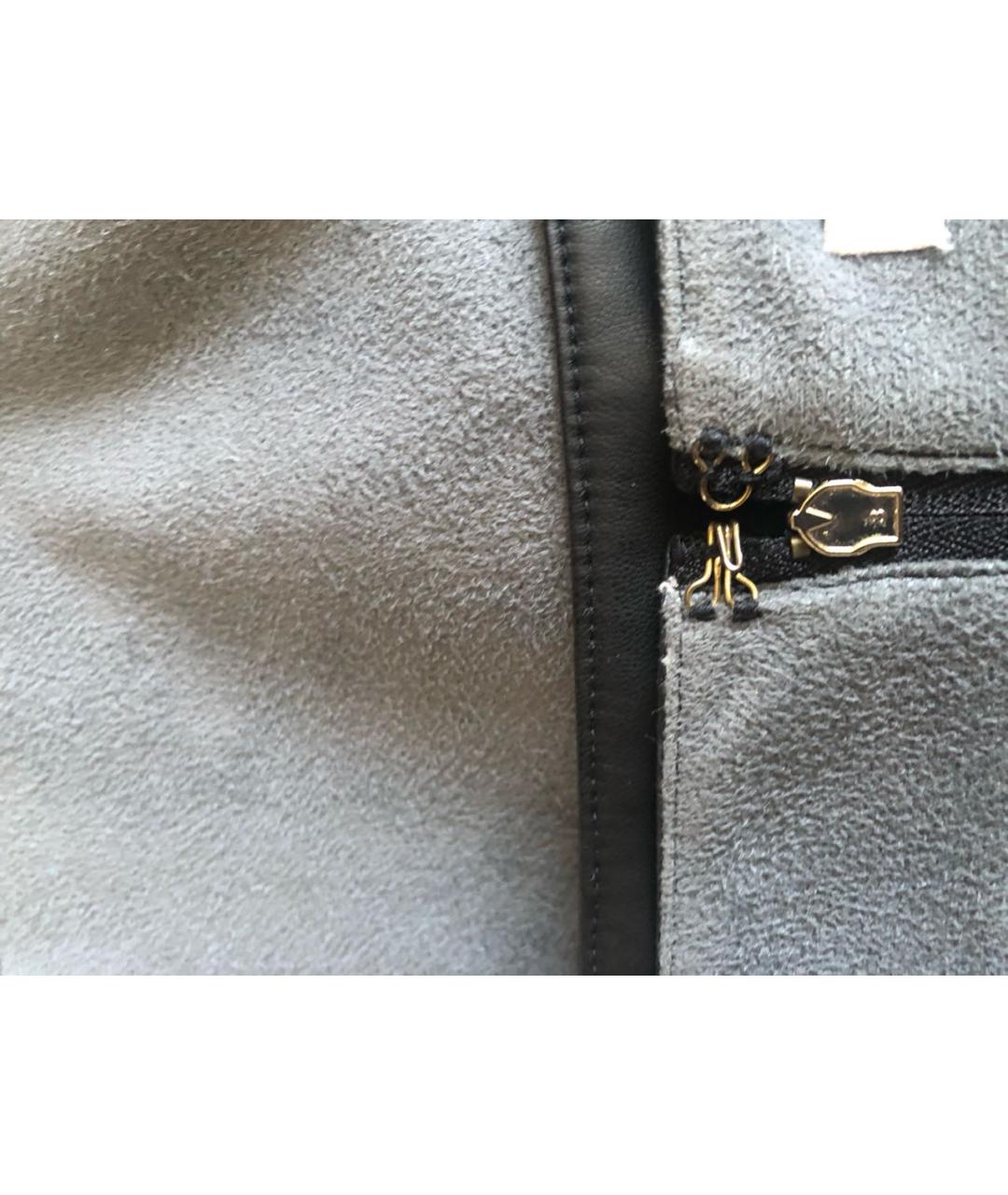 PATRIZIA PEPE Черная полиуретановая юбка мини, фото 4