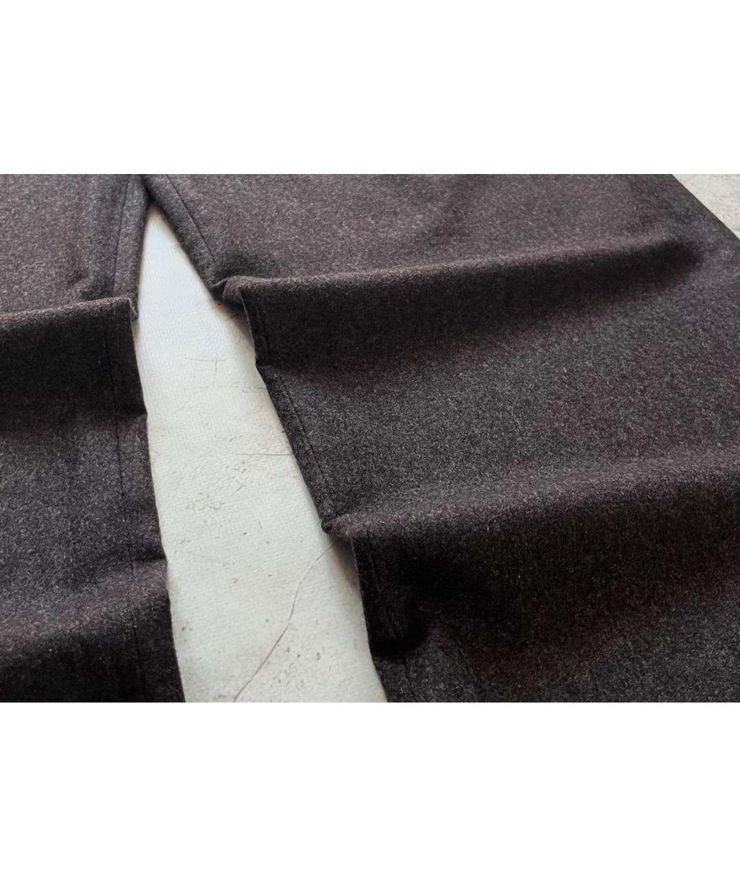 PAUL & SHARK Коричневые шерстяные повседневные брюки, фото 4