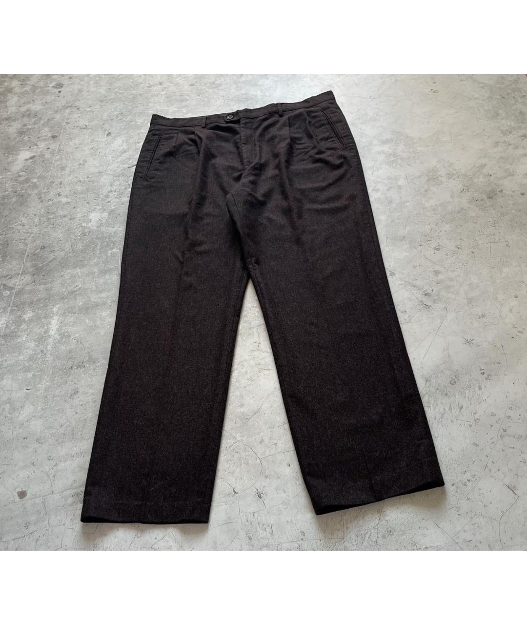 PAUL & SHARK Коричневые шерстяные повседневные брюки, фото 7