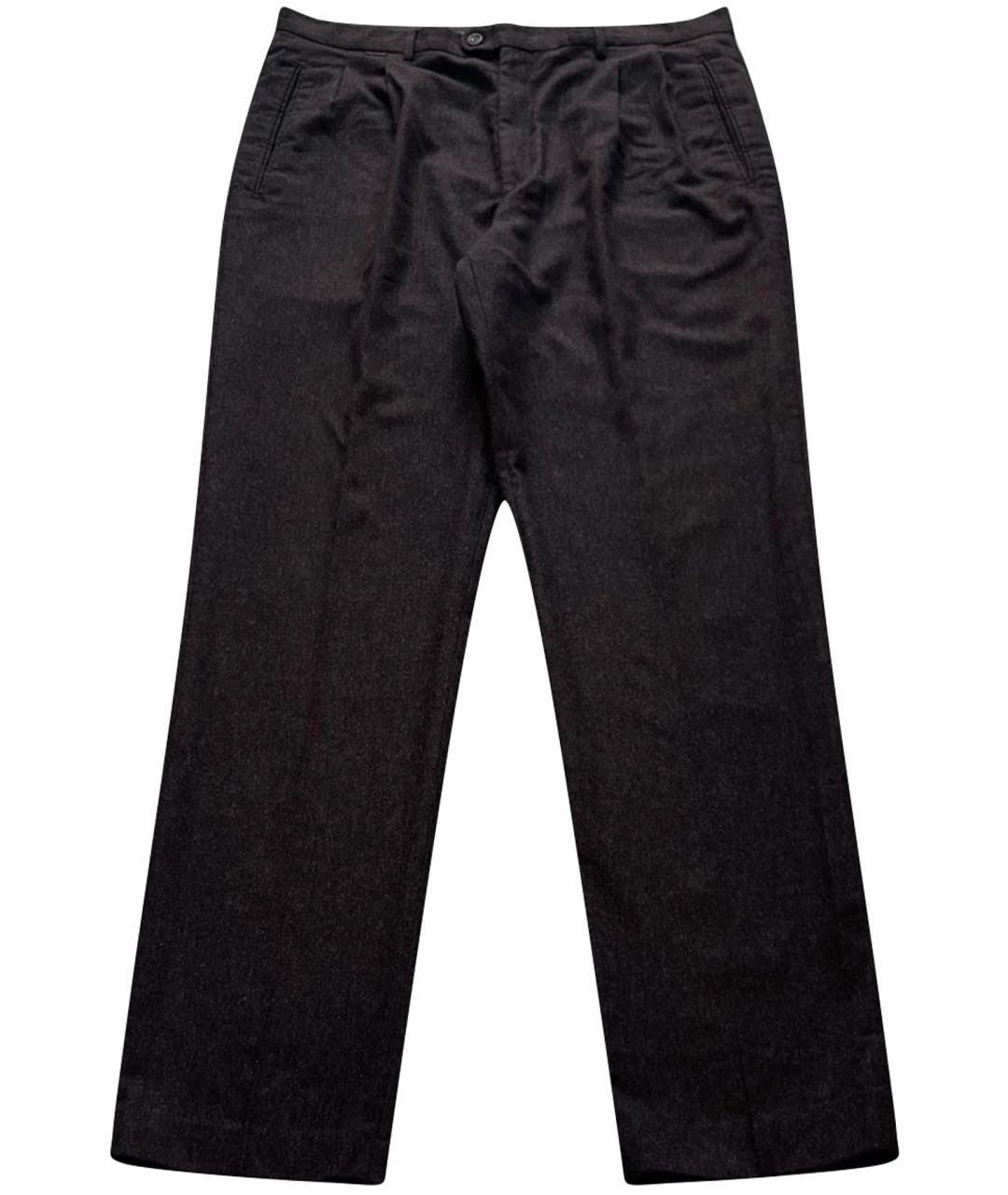 PAUL & SHARK Коричневые шерстяные повседневные брюки, фото 1