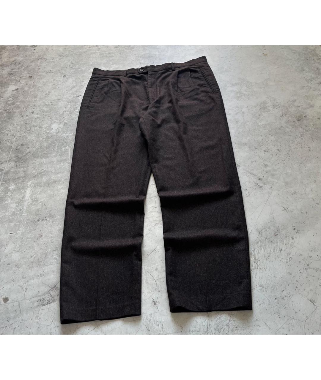 PAUL & SHARK Коричневые шерстяные повседневные брюки, фото 3
