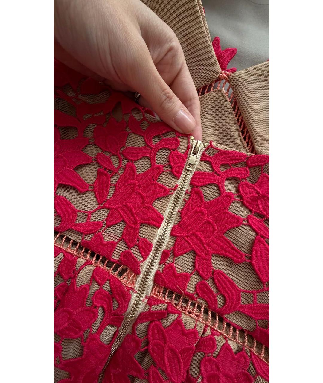 SELF-PORTRAIT Фуксия сарафан, фото 3