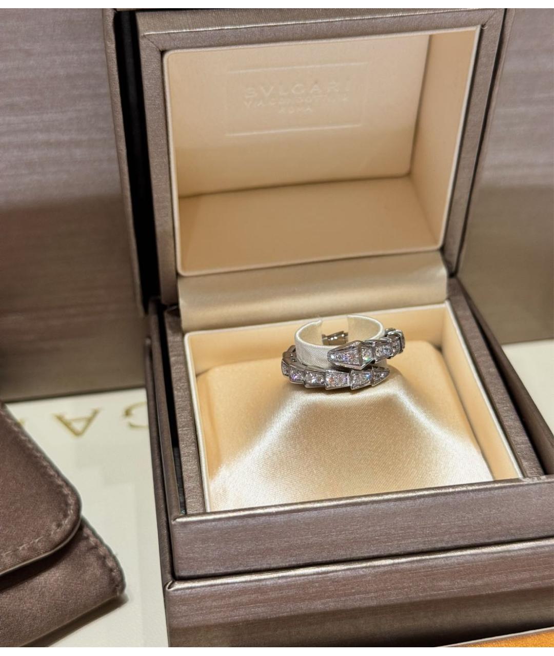 BVLGARI Серебряное кольцо из белого золота, фото 3