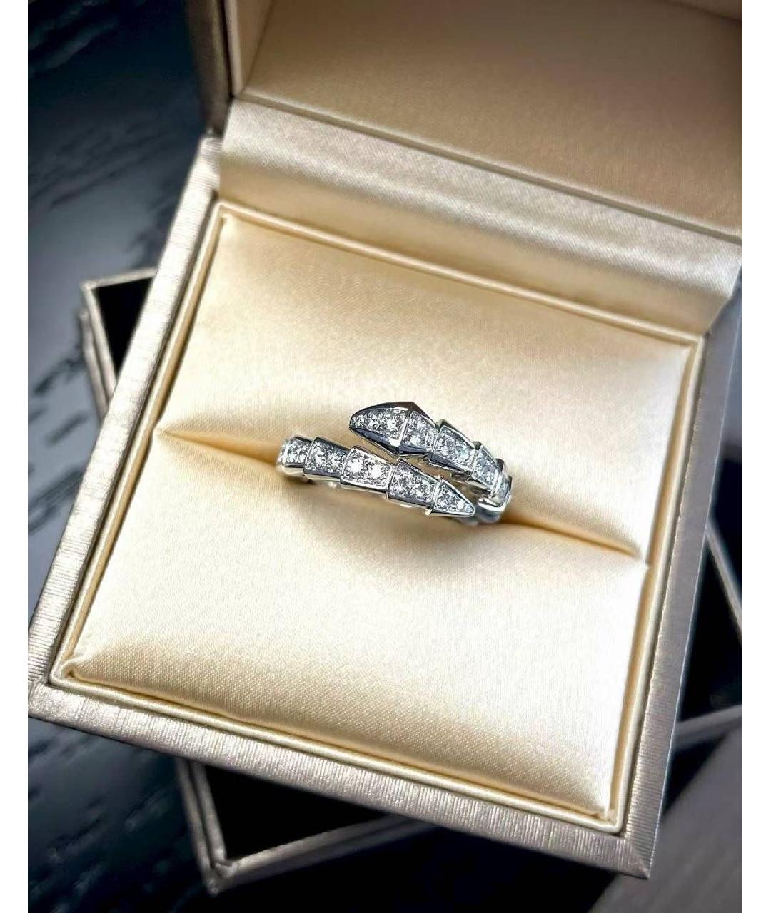 BVLGARI Серебряное кольцо из белого золота, фото 4
