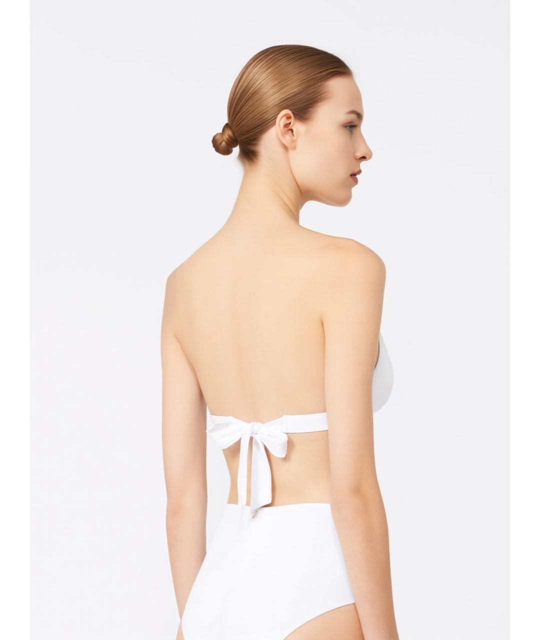 MAX MARA Белый полиамидовый купальник, фото 4