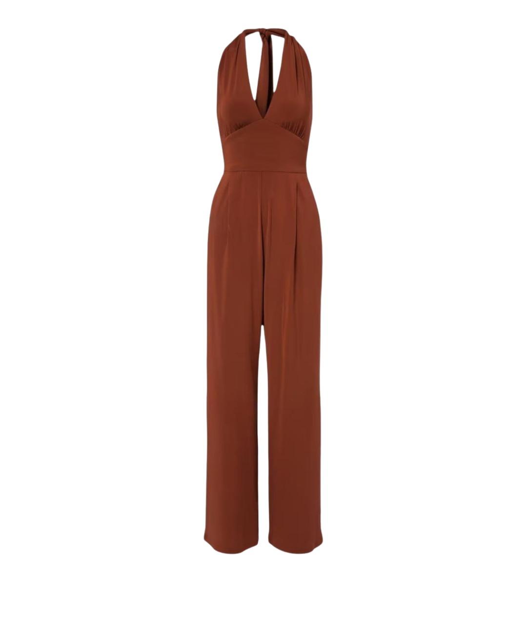 MAX MARA Коричневый вискозный комбинезон, фото 1