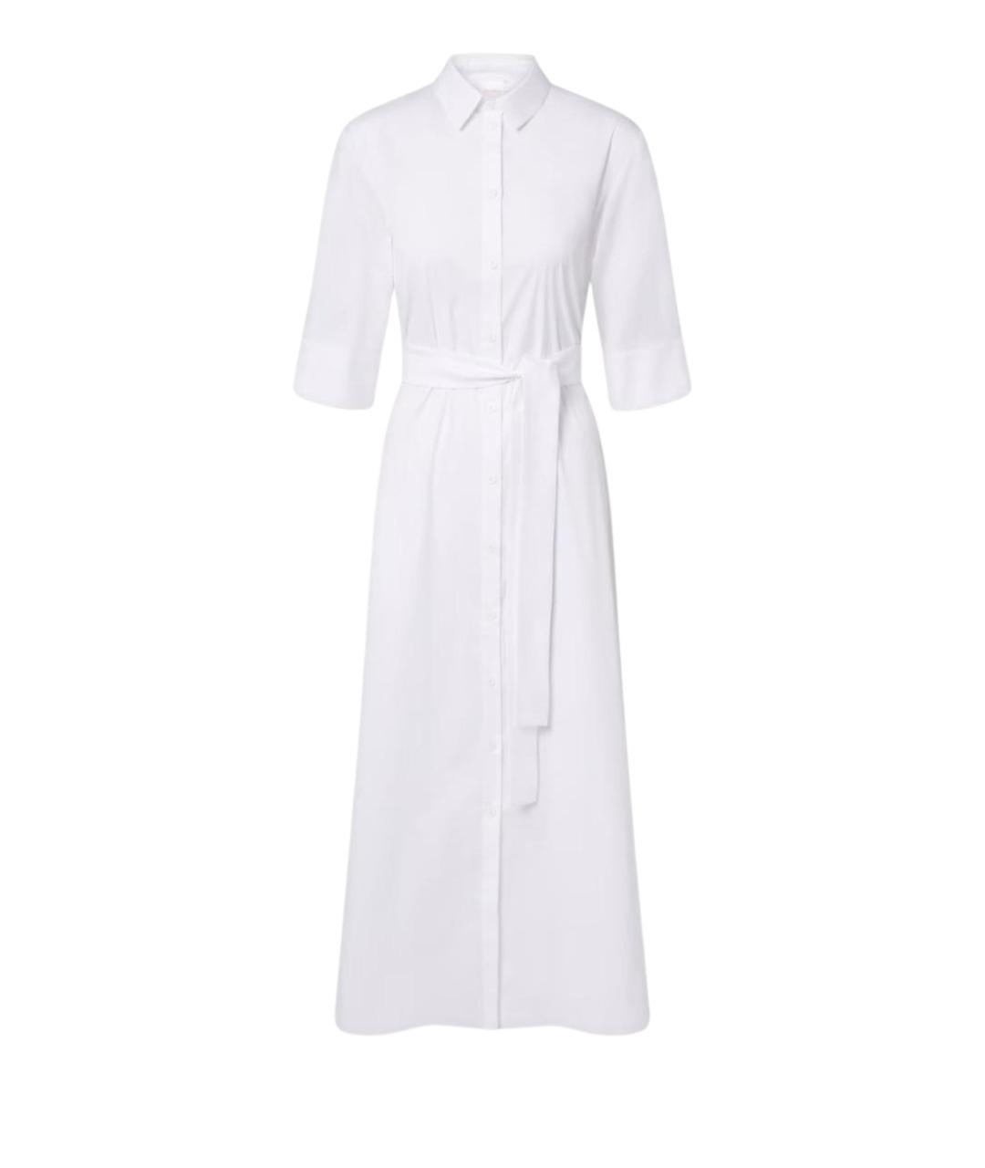 MAX MARA Белое хлопковое повседневное платье, фото 1