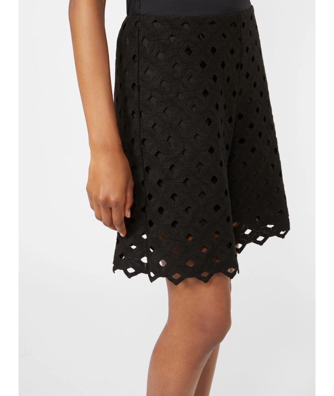 MAX MARA Черные хлопковые шорты, фото 4