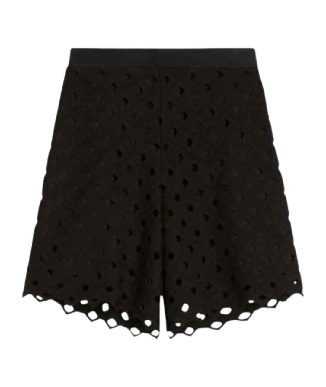 MAX MARA Черные хлопковые шорты, фото 1