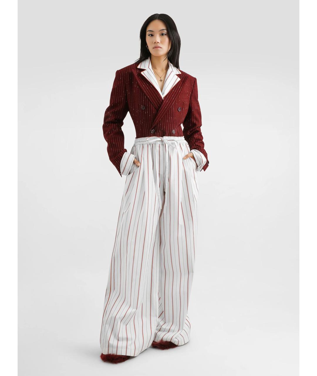 DOLCE&GABBANA Мульти хлопковые брюки широкие, фото 2