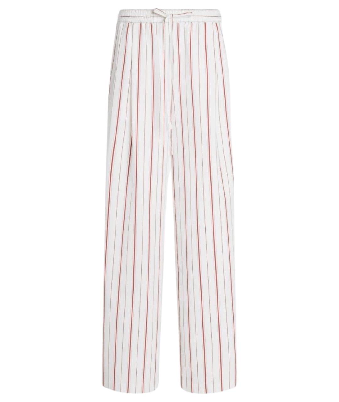 DOLCE&GABBANA Мульти хлопковые брюки широкие, фото 1