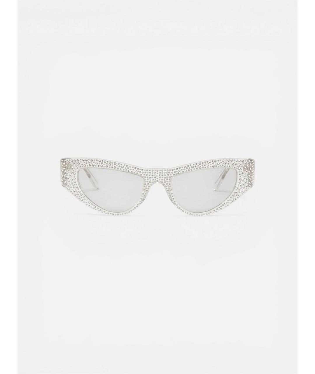 PINKO Белые пластиковые солнцезащитные очки, фото 2