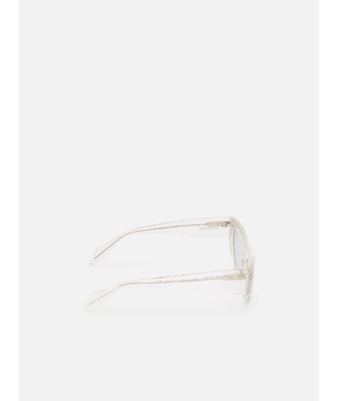 PINKO Белые пластиковые солнцезащитные очки, фото 3