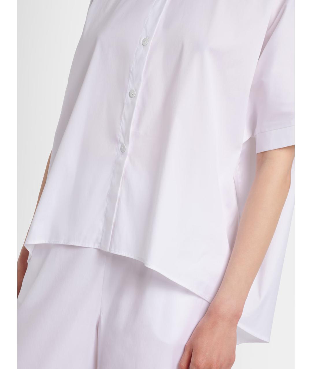 MAX MARA Белая хлопковая рубашка, фото 3