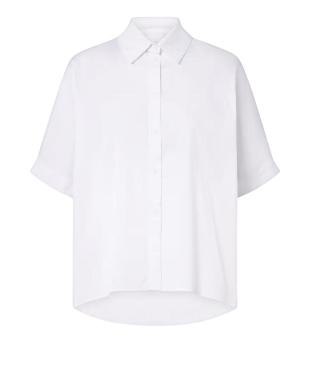 MAX MARA Белая хлопковая рубашка, фото 1