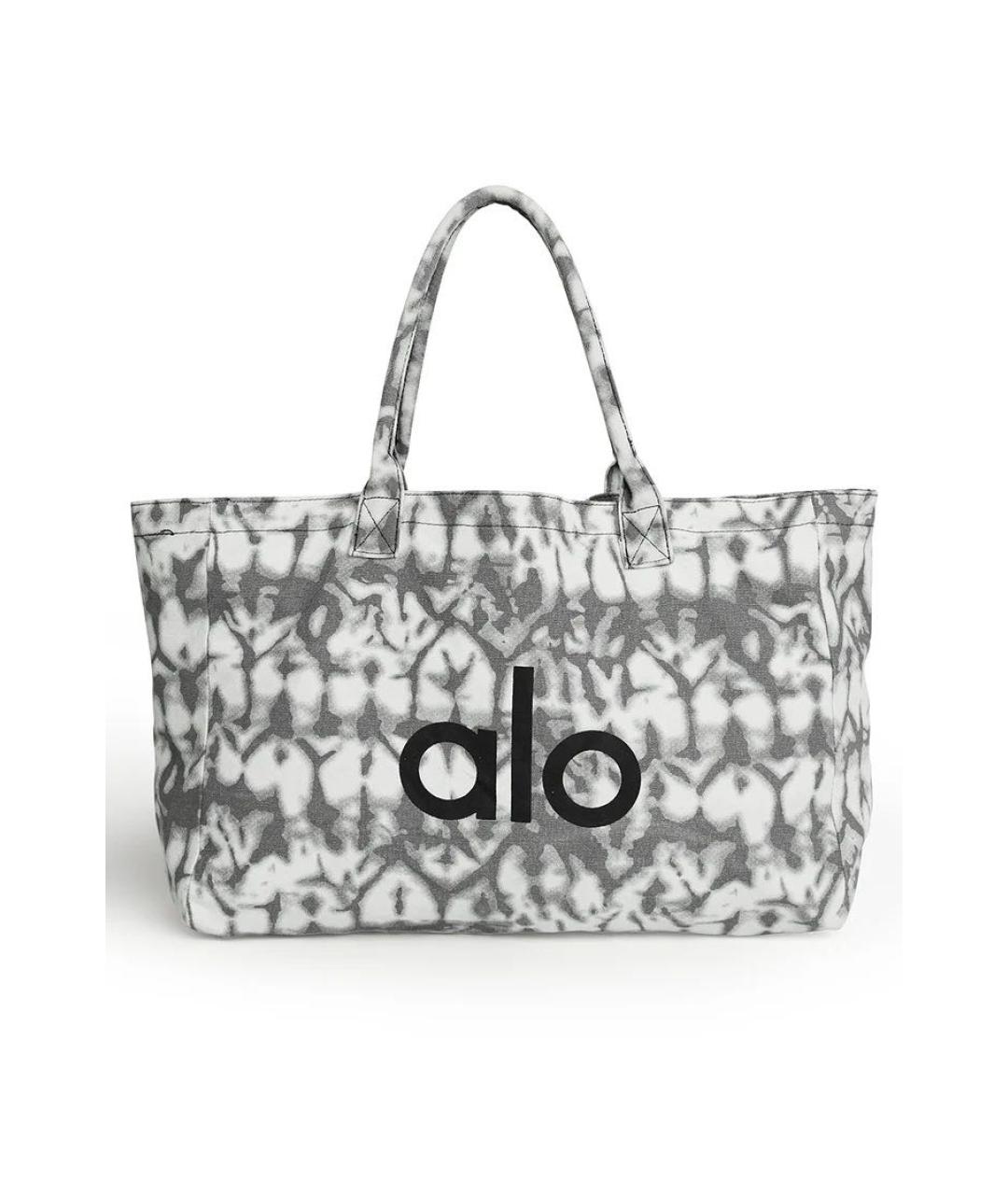 ALO YOGA Серая тканевая дорожная/спортивная сумка, фото 5