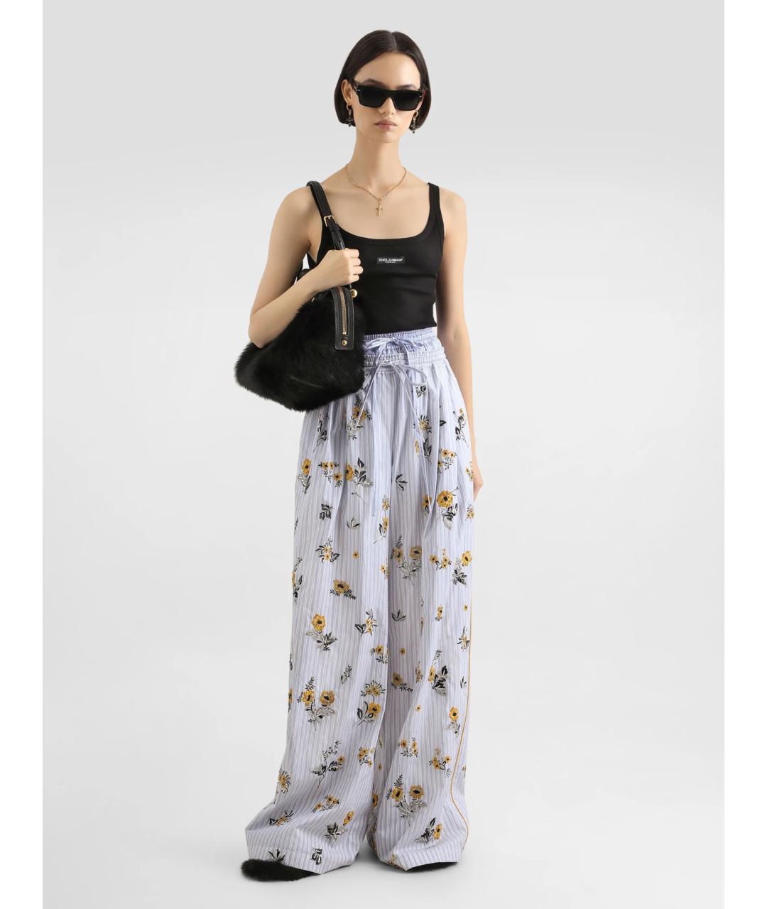 DOLCE&GABBANA Черная хлопковая майка, фото 2