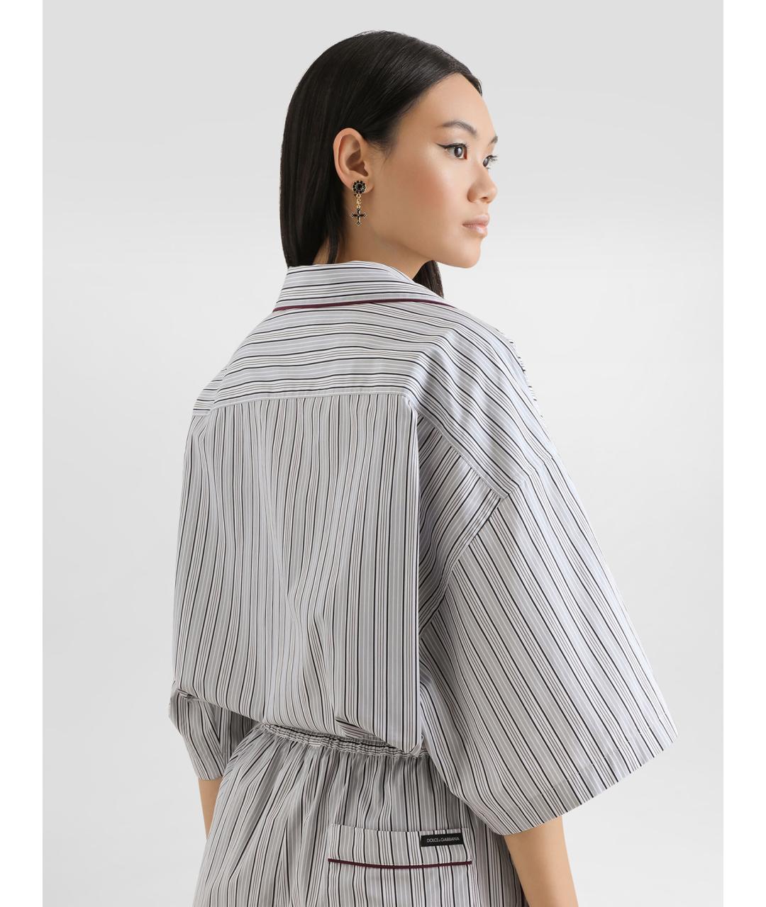 DOLCE&GABBANA Мульти хлопковая рубашка, фото 4