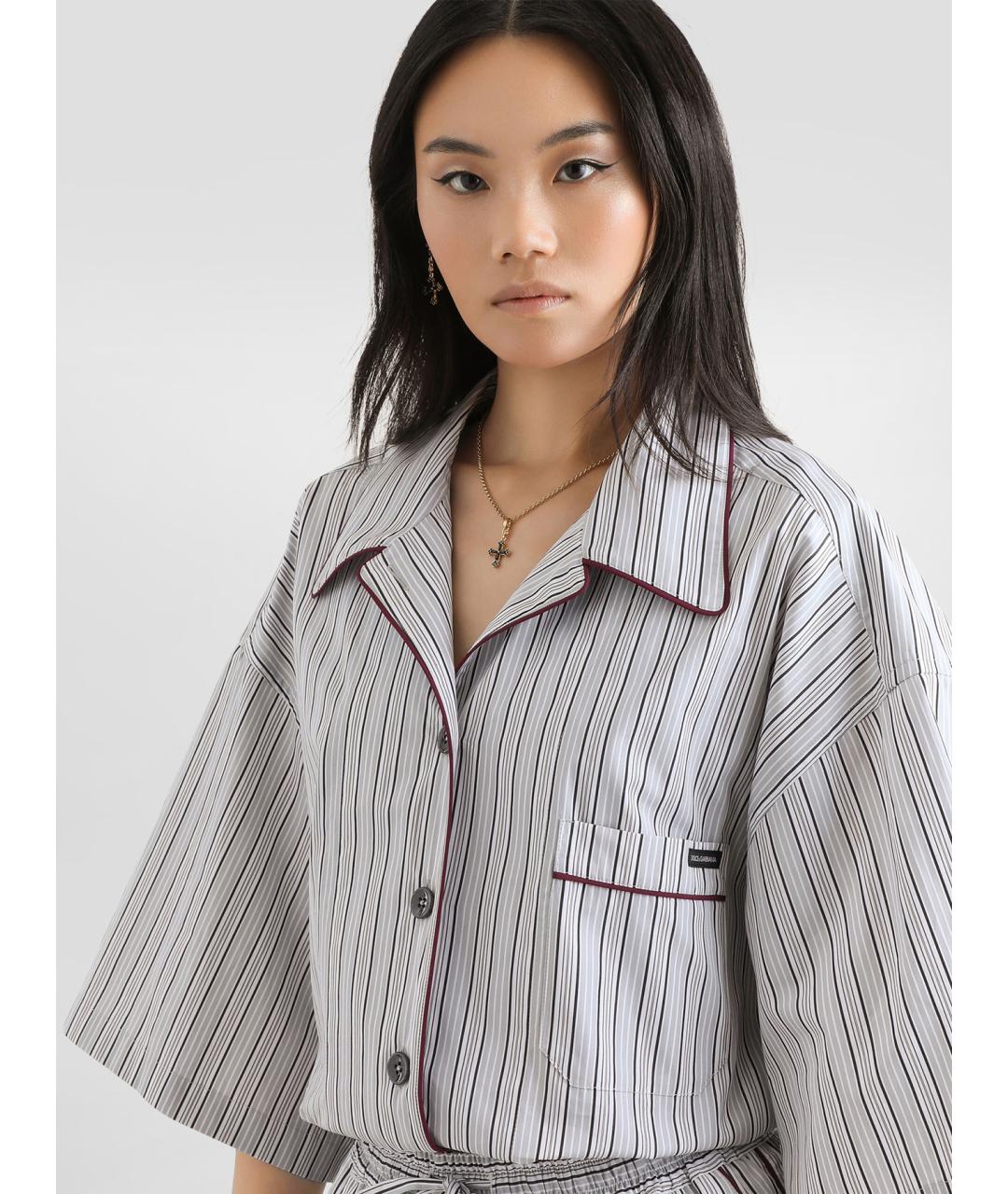 DOLCE&GABBANA Мульти хлопковая рубашка, фото 3