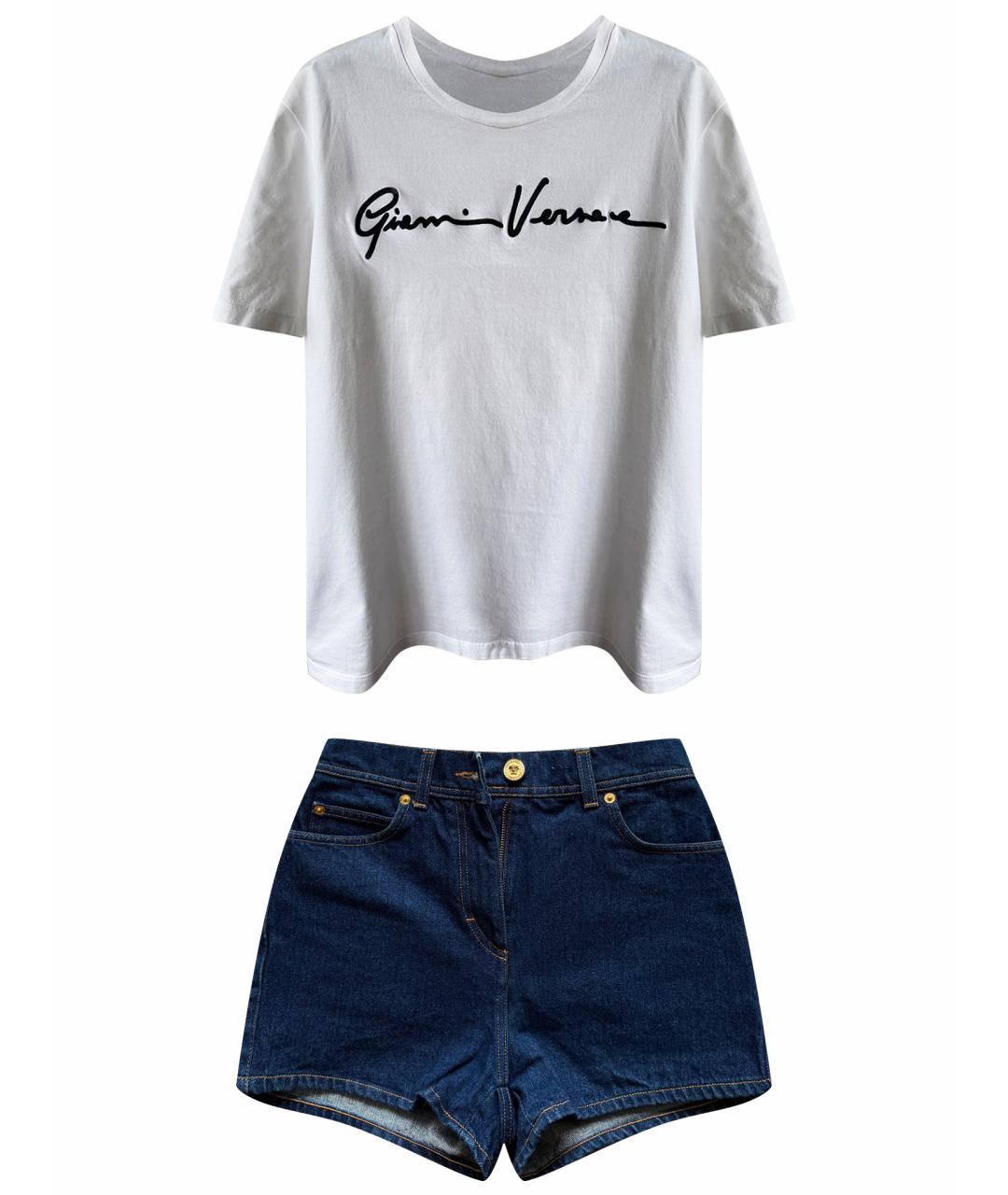 VERSACE Белый хлопковый костюм с брюками, фото 1