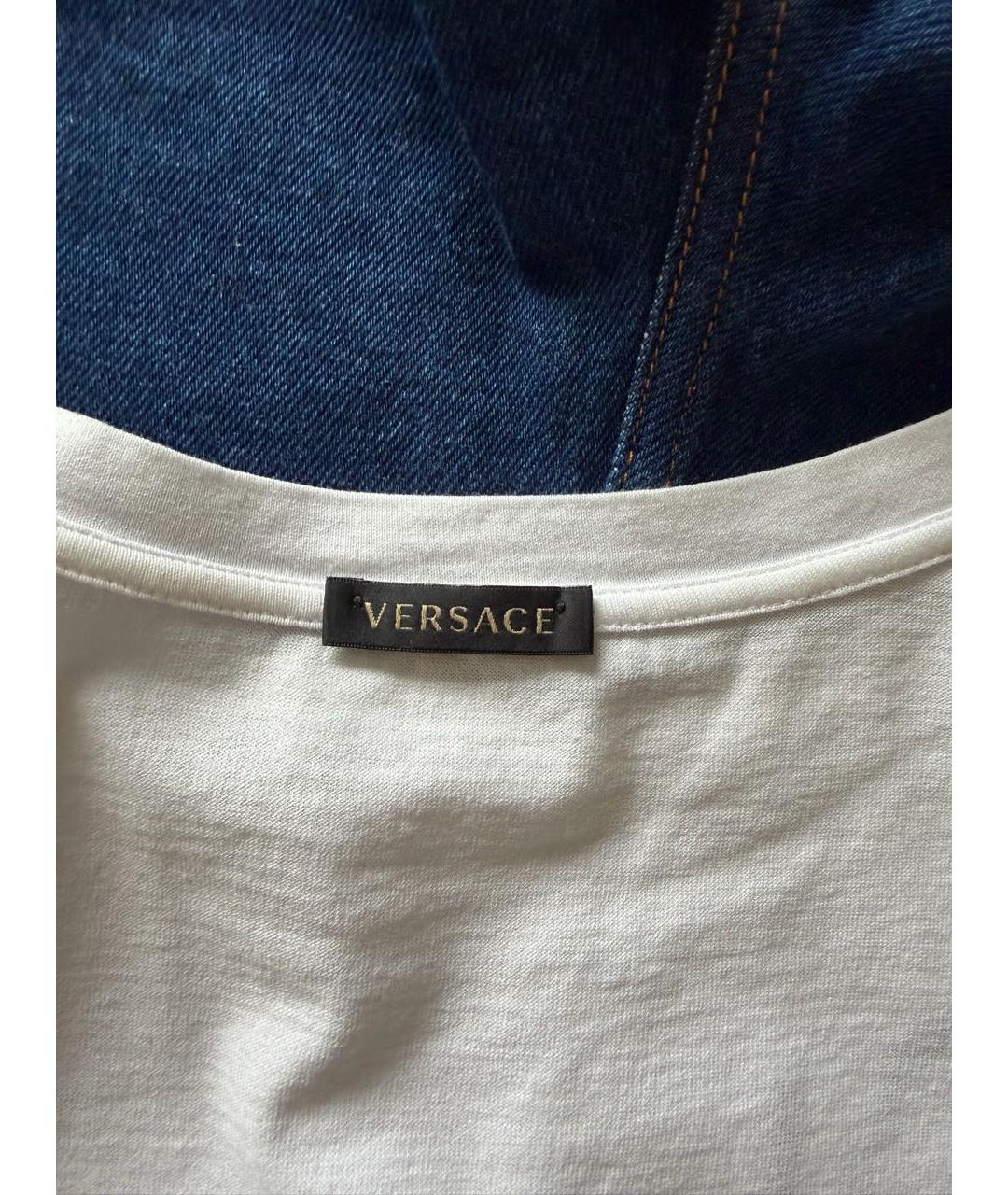 VERSACE Белый хлопковый костюм с брюками, фото 6