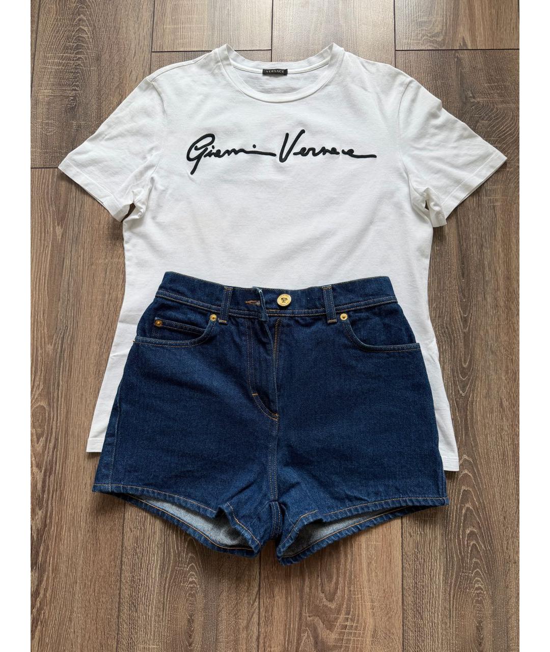 VERSACE Белый хлопковый костюм с брюками, фото 7