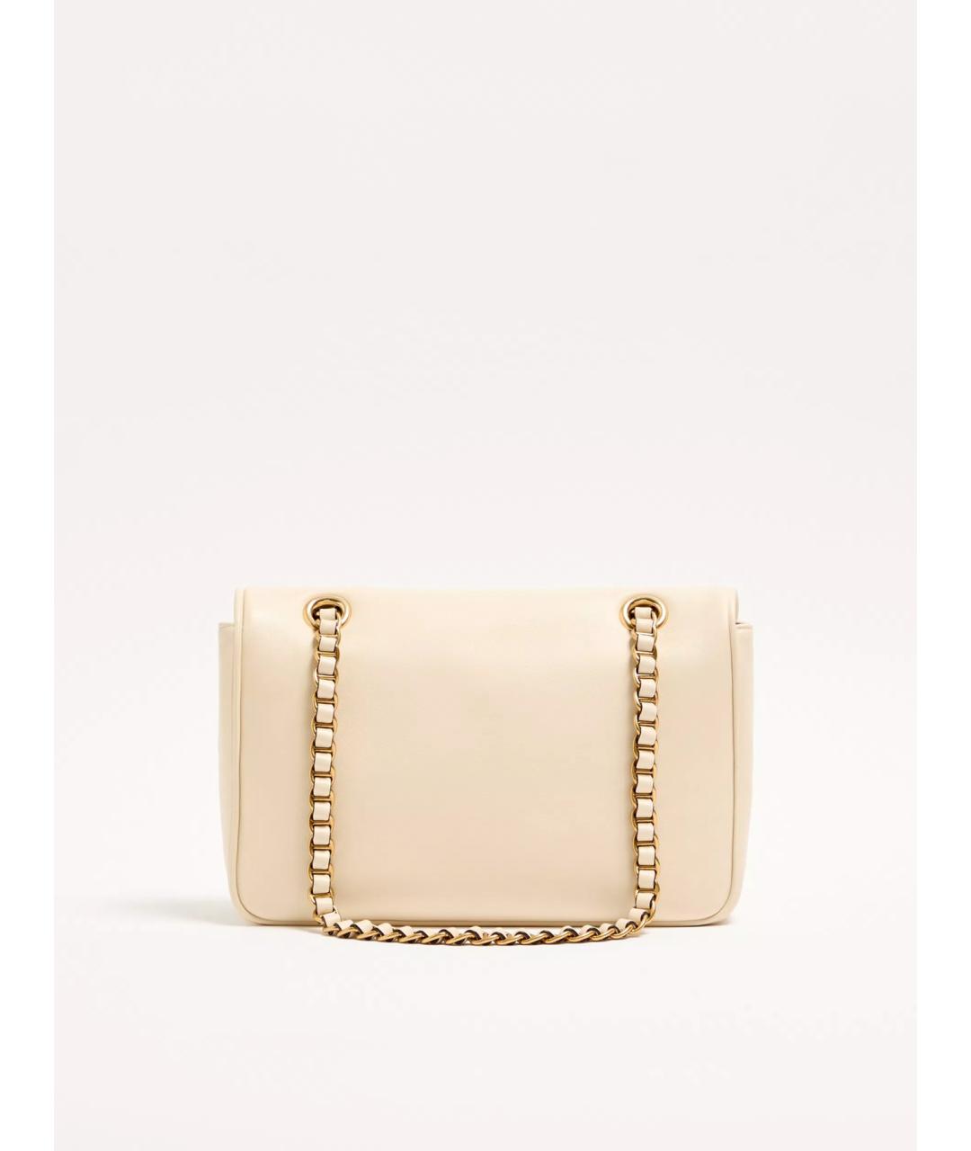 VALENTINO Белая кожаная сумка через плечо, фото 4