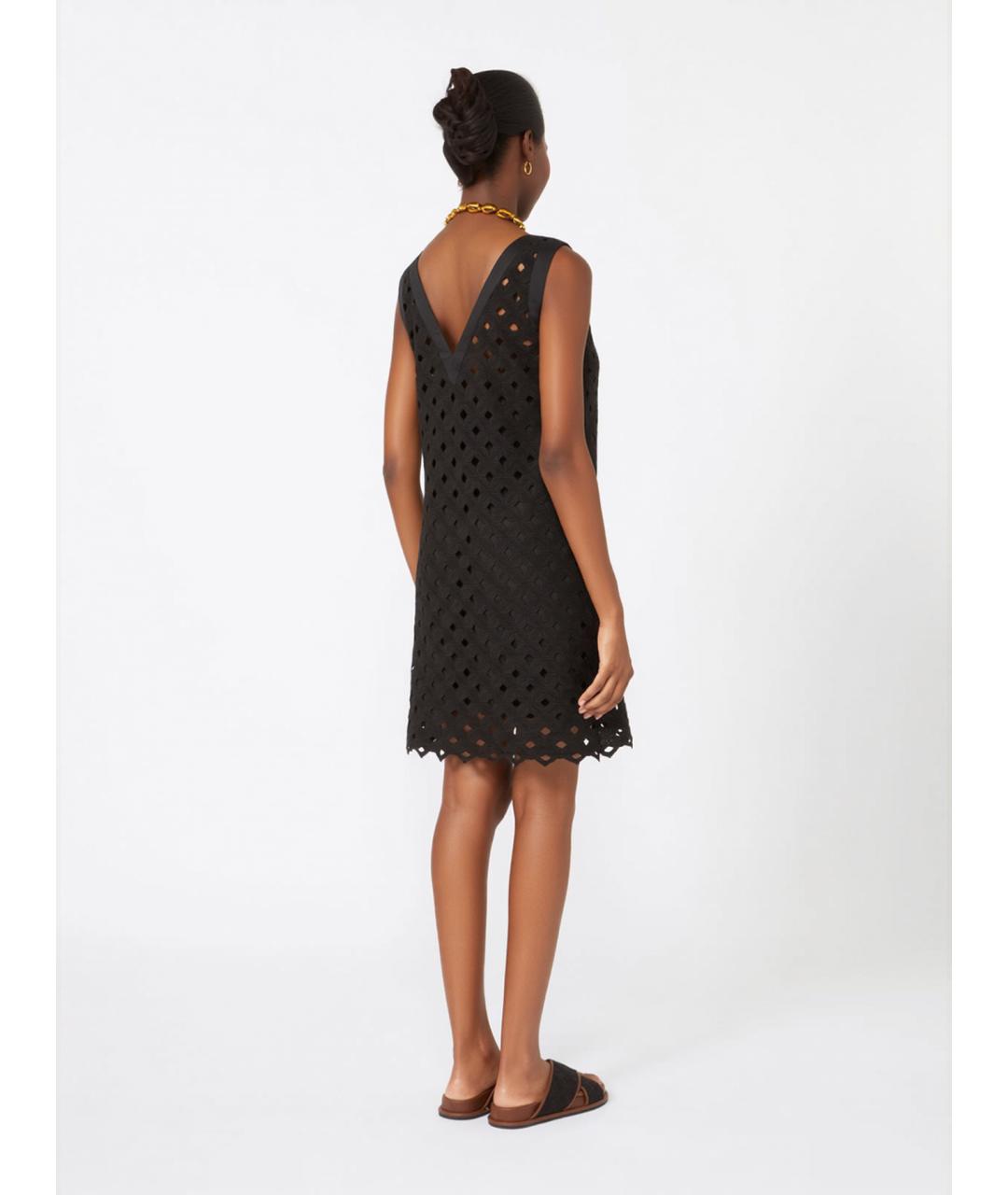 MAX MARA Черное полиэстеровое повседневное платье, фото 4