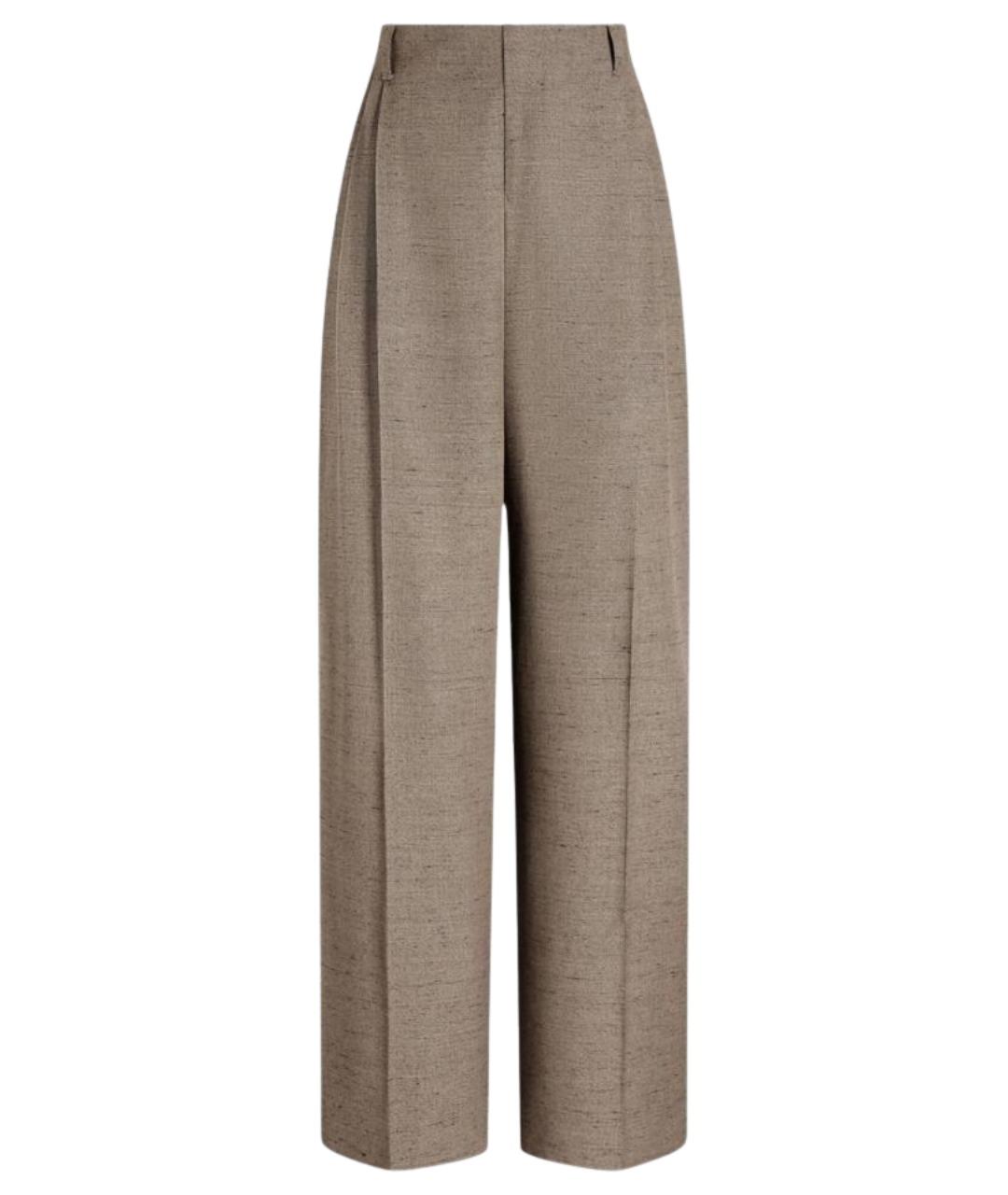 DOLCE&GABBANA Бежевые вискозные брюки широкие, фото 1