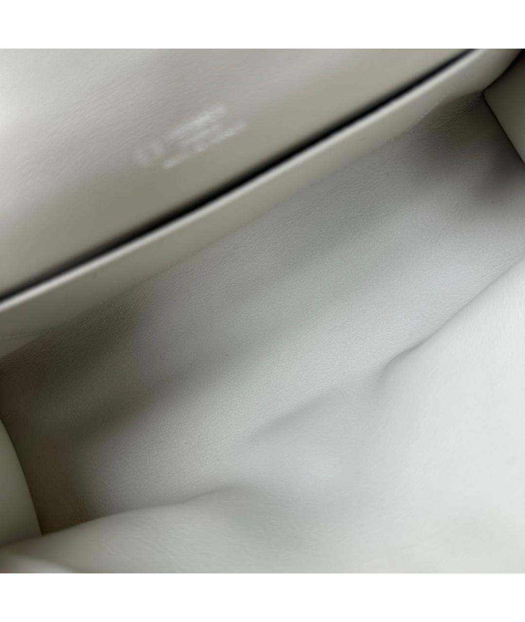 HERMES Черная кожаная сумка с короткими ручками, фото 7