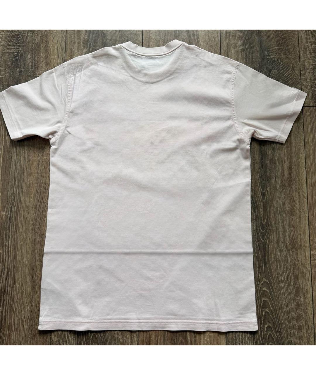 BURBERRY Розовая хлопковая футболка, фото 2