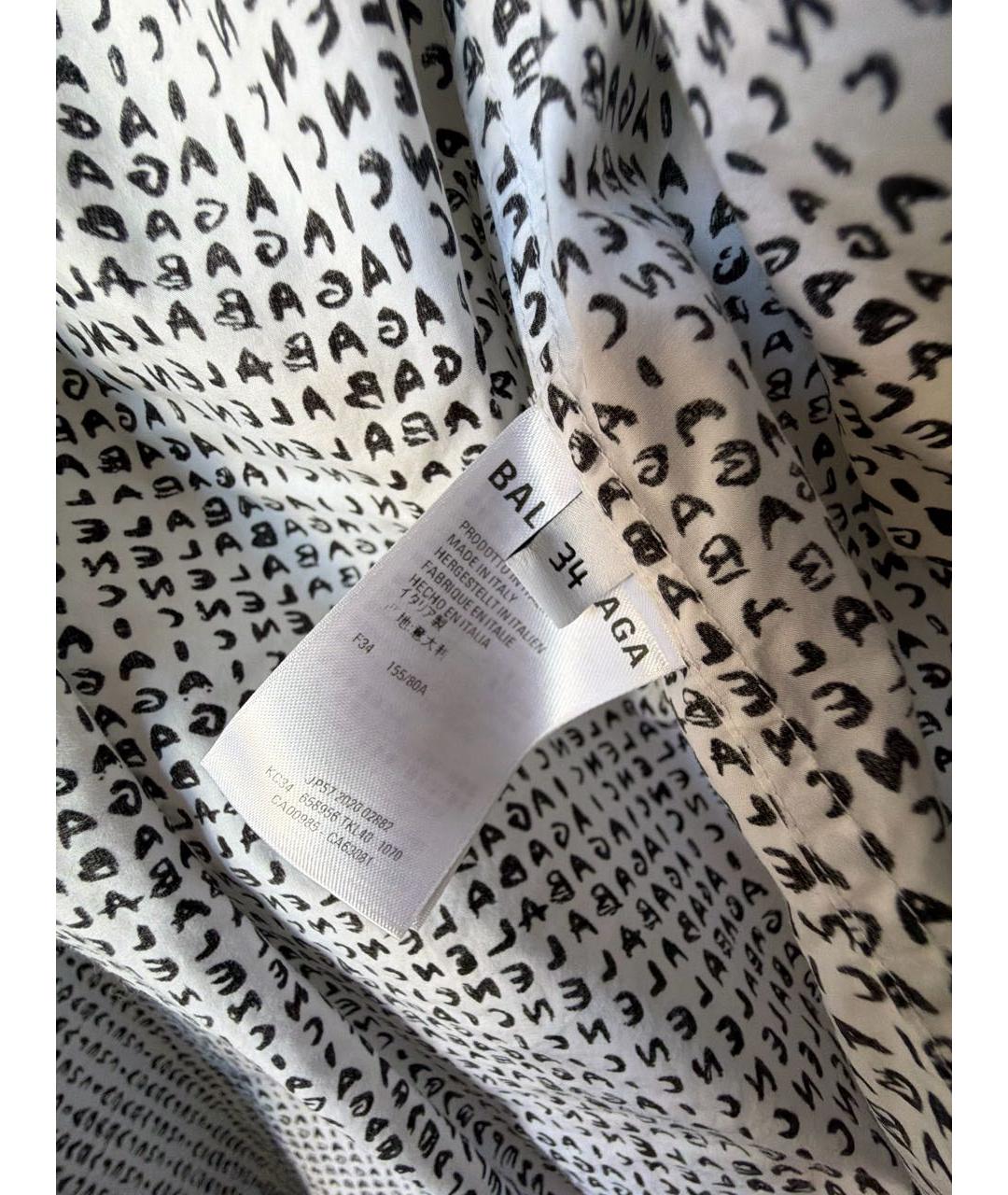 BALENCIAGA Белый хлопковый костюм с брюками, фото 5