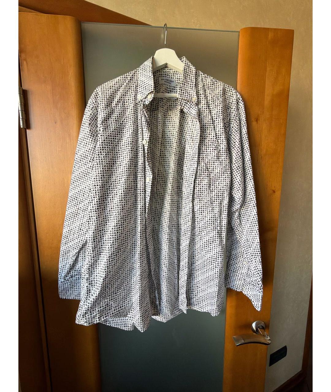 BALENCIAGA Белый хлопковый костюм с брюками, фото 8