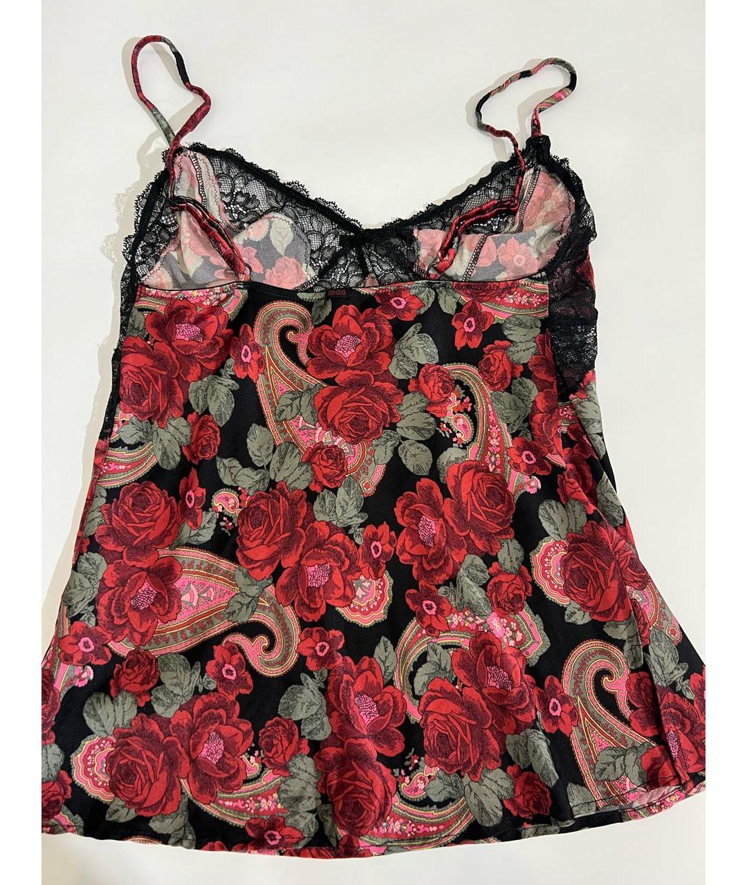 KENZO Мульти шелковая майка, фото 2