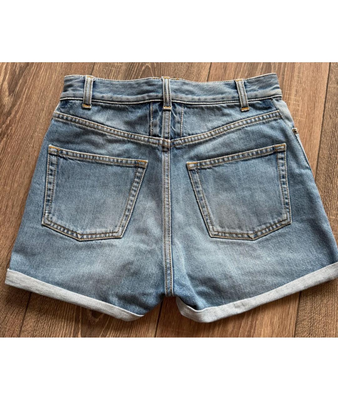 SAINT LAURENT Голубые деним шорты, фото 2