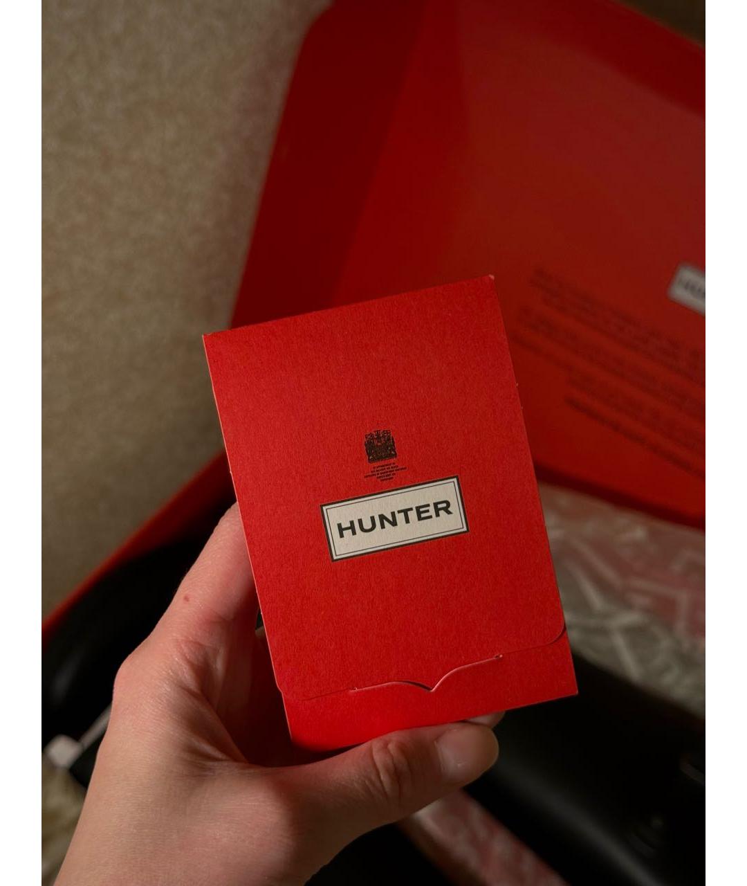 HUNTER Черные резиновые сапоги, фото 6