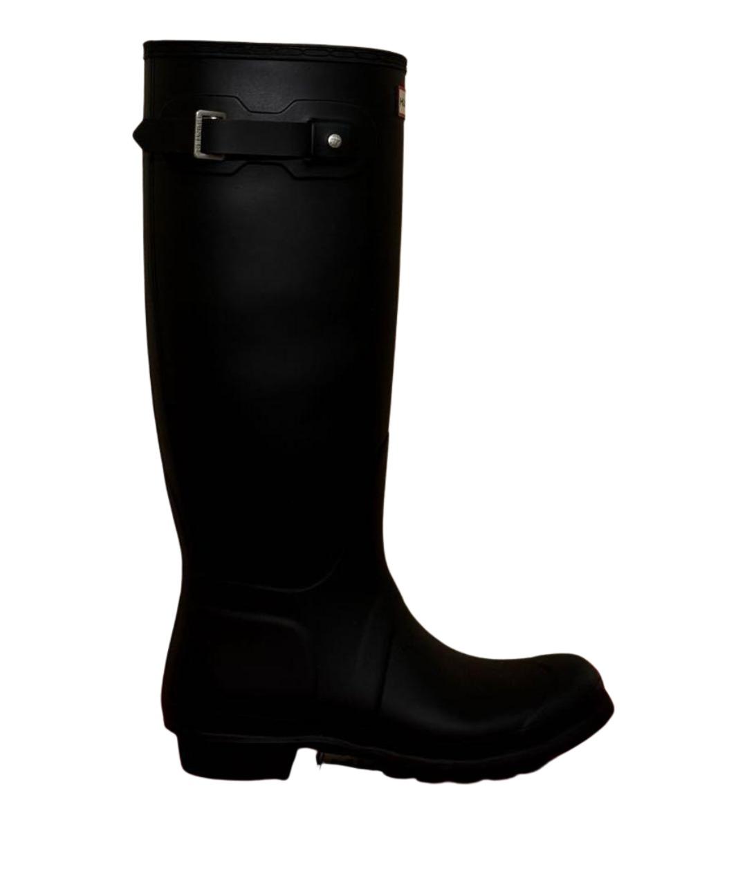 HUNTER Черные резиновые сапоги, фото 1