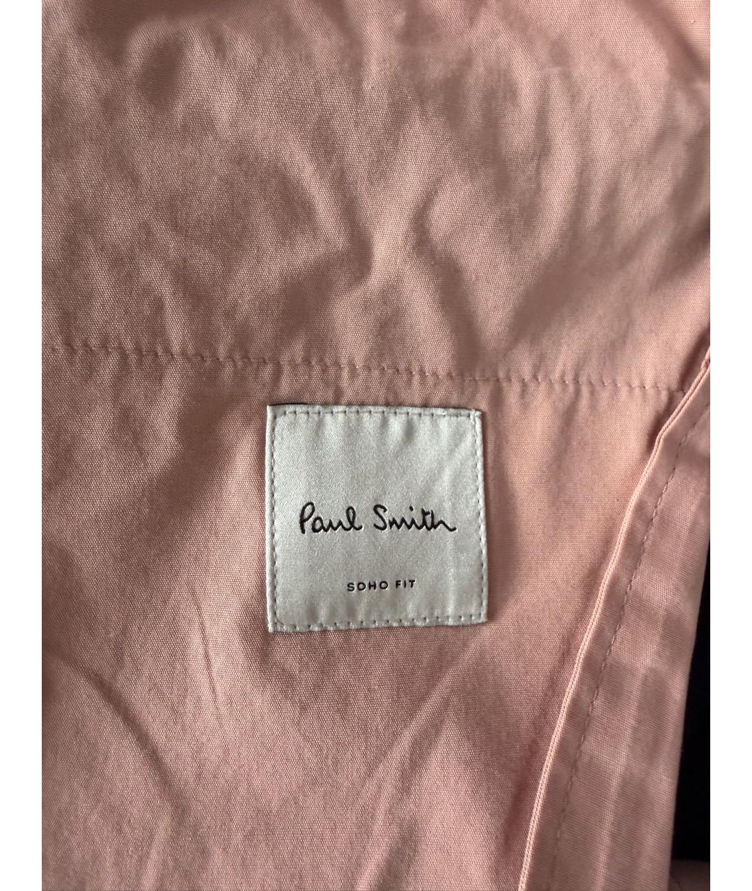 PAUL SMITH Темно-синие шерстяные брюки узкие, фото 5