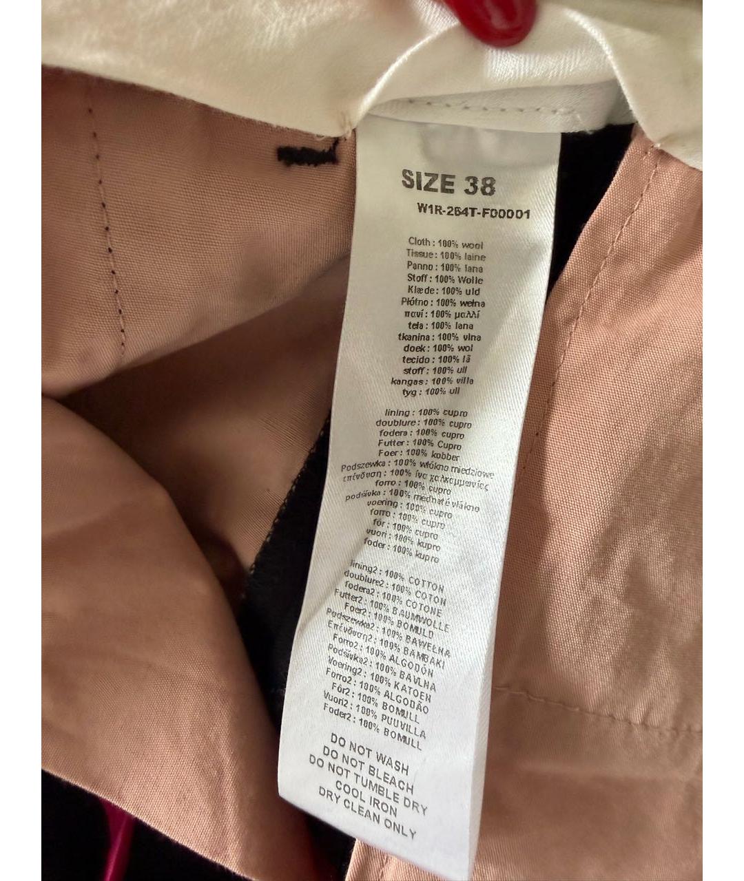 PAUL SMITH Темно-синие шерстяные брюки узкие, фото 4