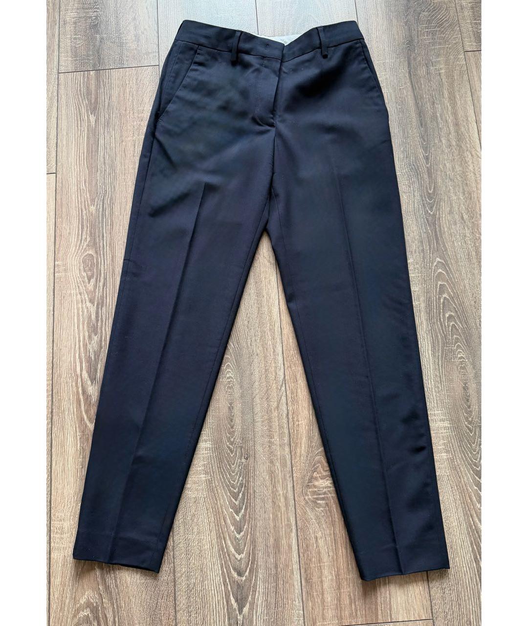 PAUL SMITH Темно-синие шерстяные брюки узкие, фото 6